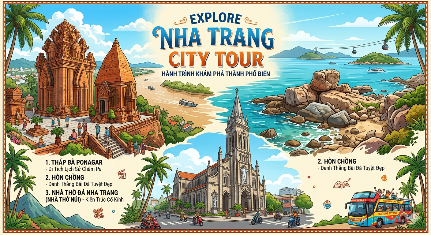 City tour Nha Trang giá rẻ hấp dẫn 2026